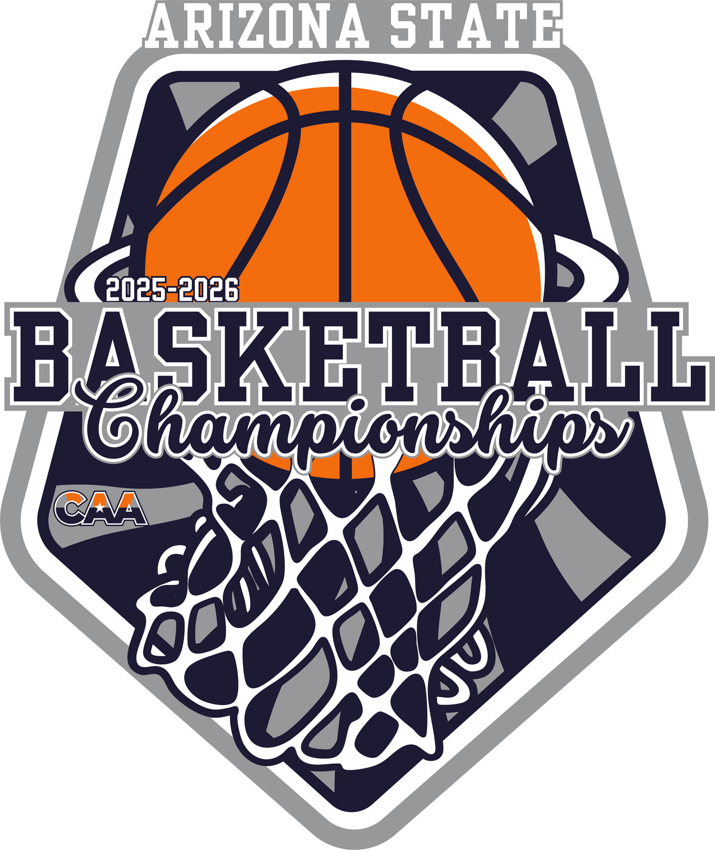 2025-26 CAA State Championship Basketball Sticker 3-Pack