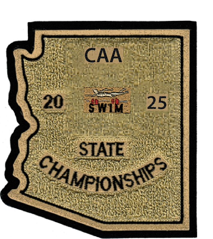 2025 CAA State Championship Swim & Dive Patch