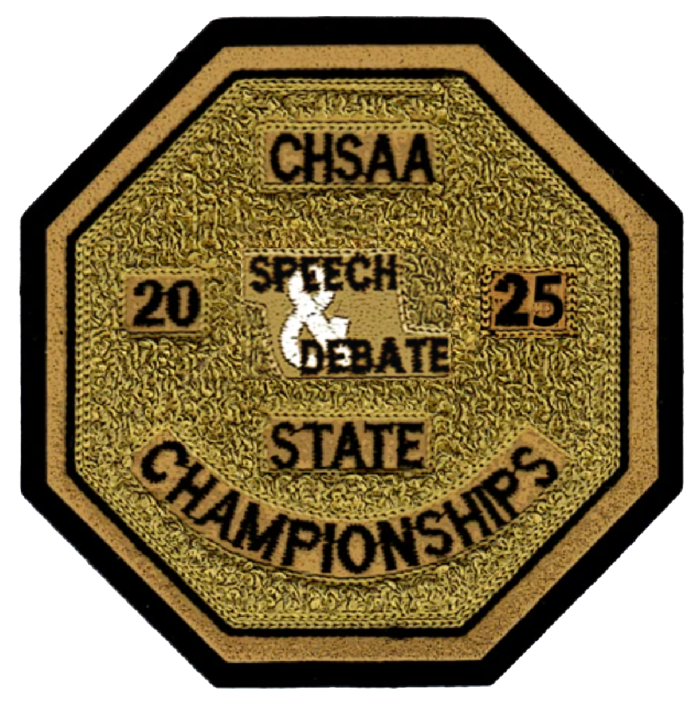 2025 CHSAA State Championship Speech & Debate Patch