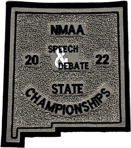 2022 NMAA State Championship Speech & Debate Patch
