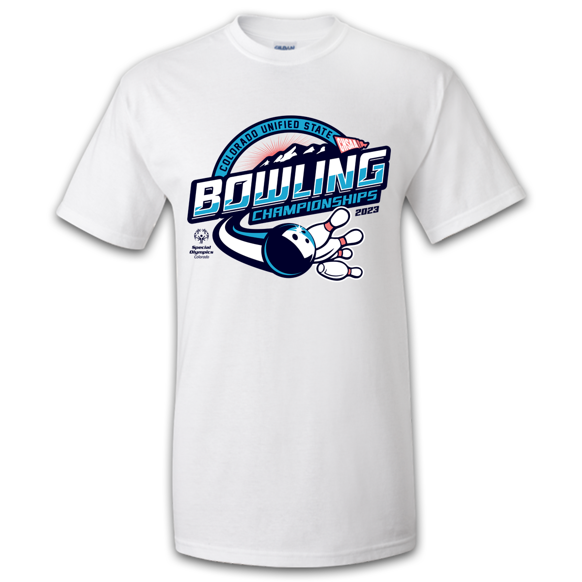 2023 CHSAA State Championship Unified Bowling T-Shirt