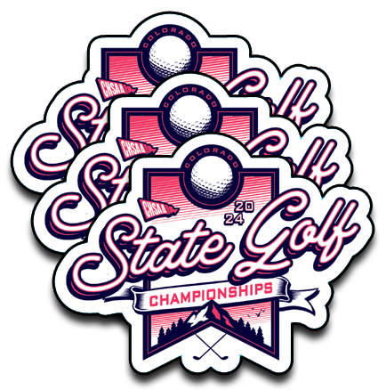 2024 CHSAA State Championship Girls Golf Sticker 3-Pack