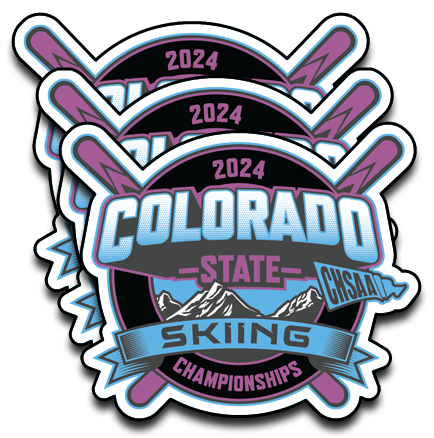 2024 CHSAA State Championship Skiing Sticker 3-Pack