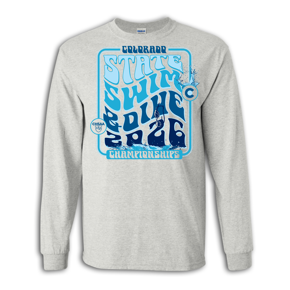 2026 CHSAA State Championship Boys Swim & Dive Long Sleeve Shirt