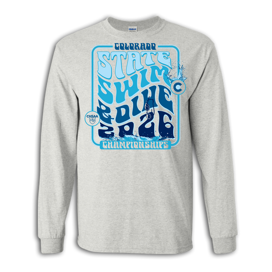2026 CHSAA State Championship Boys Swim & Dive Long Sleeve Shirt