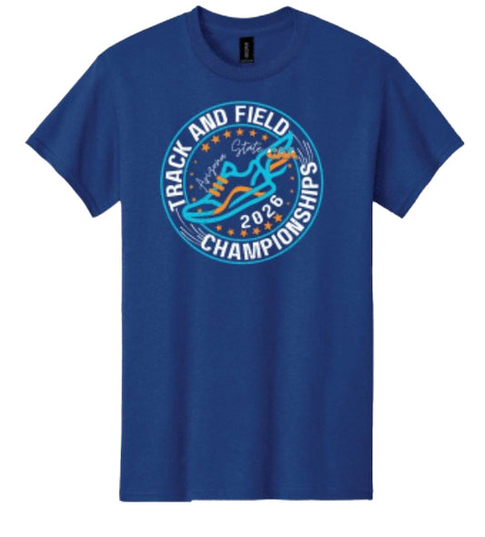 2025-26 CAA State Championship Track & Field T-Shirt - BLUE