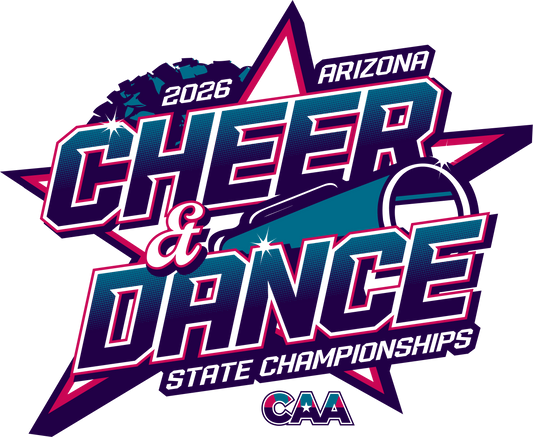 2025-26 CAA State Championship Cheer & Dance Sticker 3-Pack