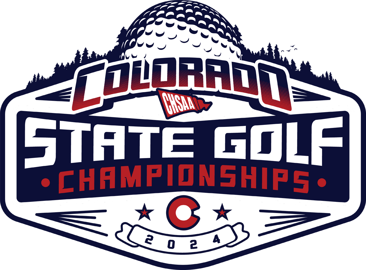 2024 CHSAA State Championship Boys Golf Sticker 3-Pack