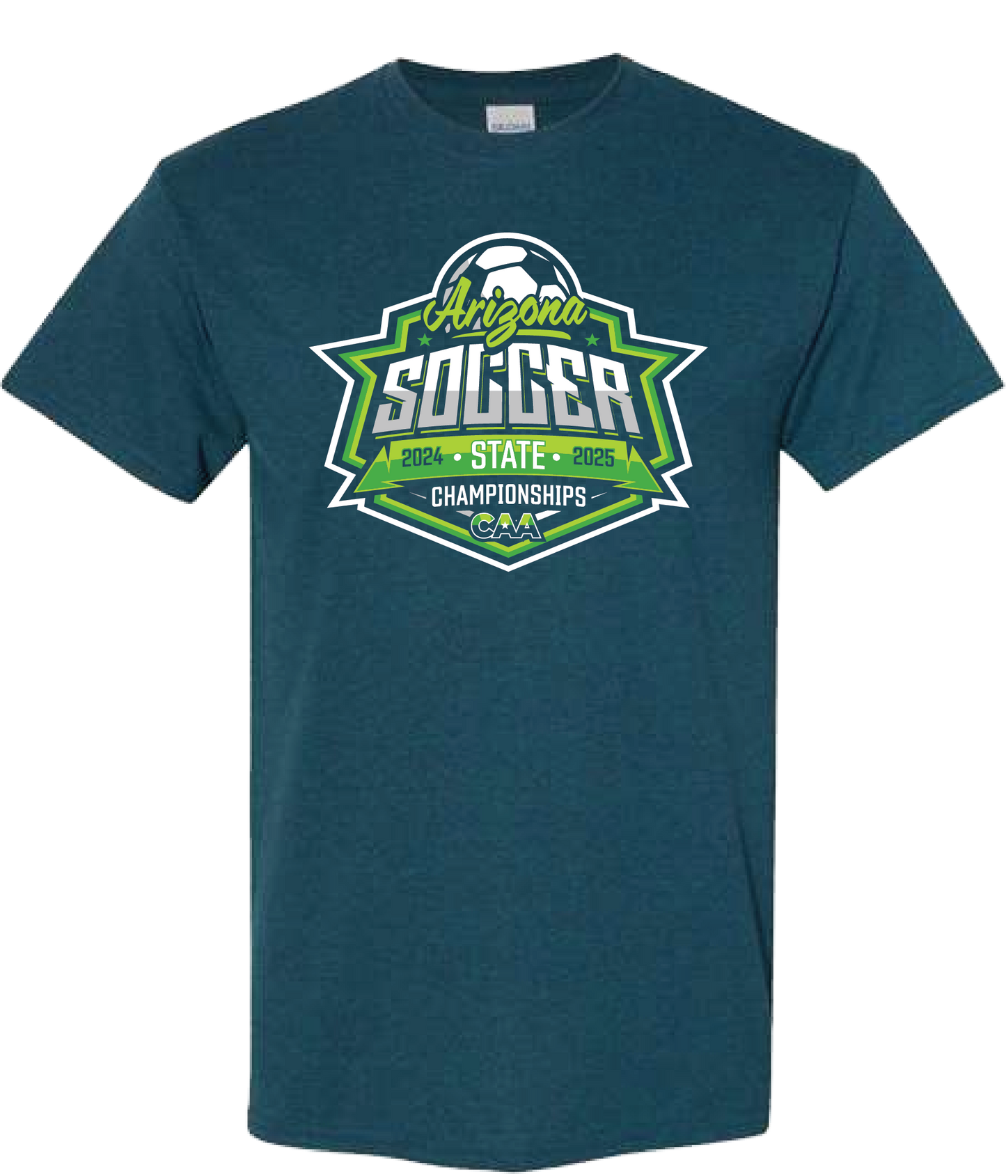 2024-25 CAA State Championship COED Soccer T-Shirt - Midnight