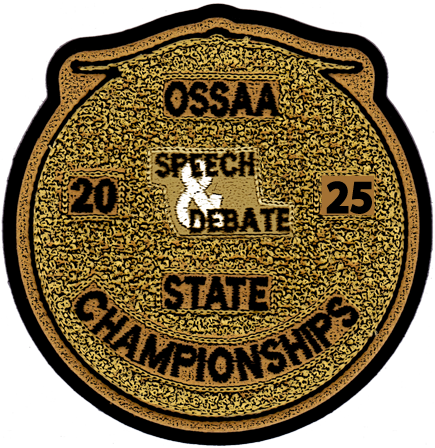 2025 OSSAA State Championship Speech & Debate Patch