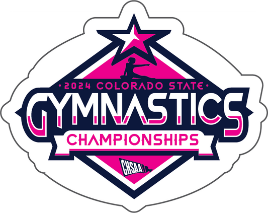 2024 CHSAA State Championship Gymnastics Sticker 3-Pack