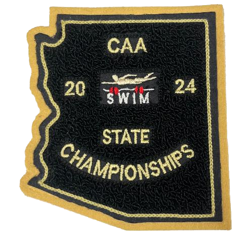 2024 CAA State Championship Swim & Dive Patch